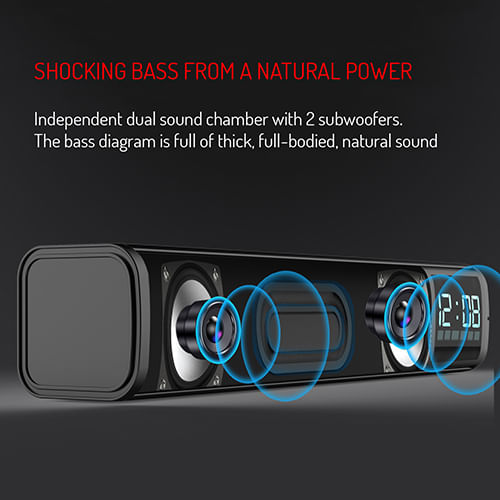 Ceas Digital cu Boxa Bluetooth, Alarma Adler AD 1191