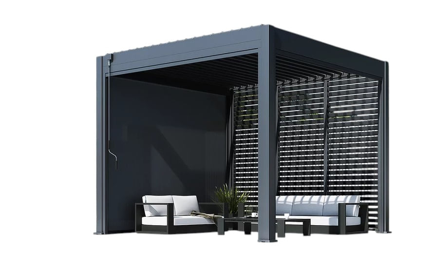 Pergola bioclimatica aluminiu 3x3 m, UnicSpot