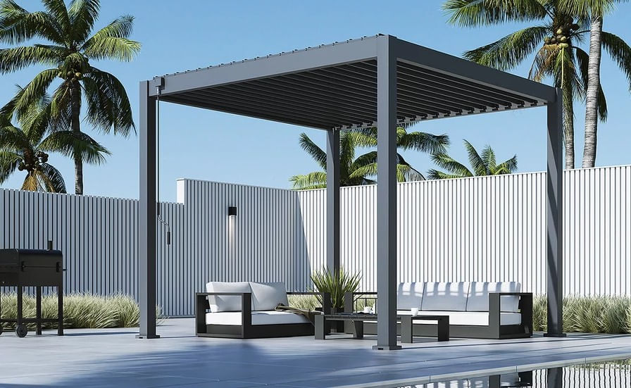 Pergola bioclimatica aluminiu 3x3 m, UnicSpot - 2 | YEO