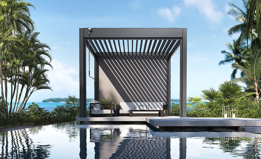 Pergola bioclimatica aluminiu 3x3 m, UnicSpot - 3 | YEO