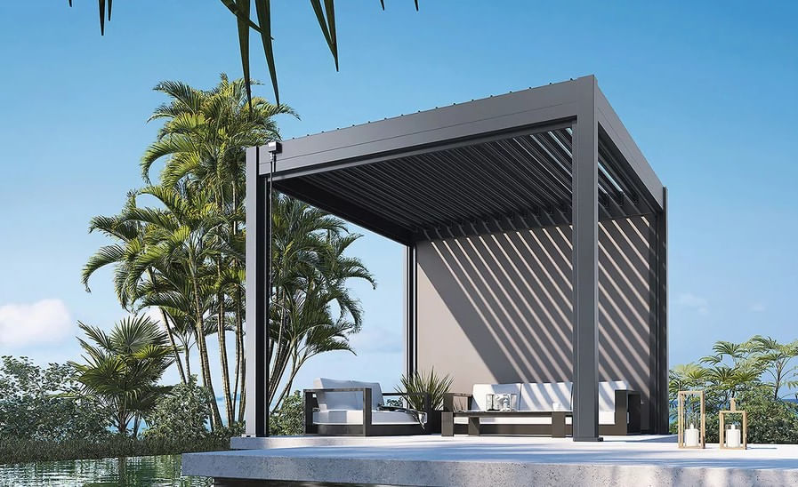Pergola bioclimatica aluminiu 3x3 m, UnicSpot - 4 | YEO