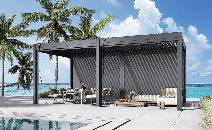 Pergola bioclimatica aluminiu 3x6 m, UnicSpot - 2 | YEO