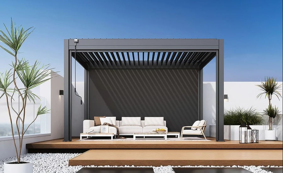 Pergola bioclimatica aluminiu 3x4 m, UnicSpot - 1 | YEO