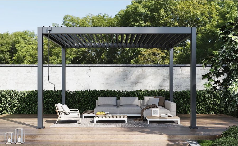 Pergola bioclimatica aluminiu 3x4 m, UnicSpot - 4 | YEO