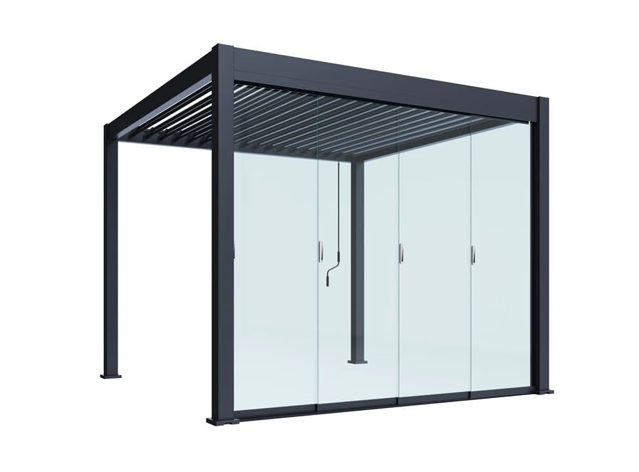 Set 4 Panouri glisante din sticla pentru pergola bioclimatica, UnicSpot - 3 | YEO