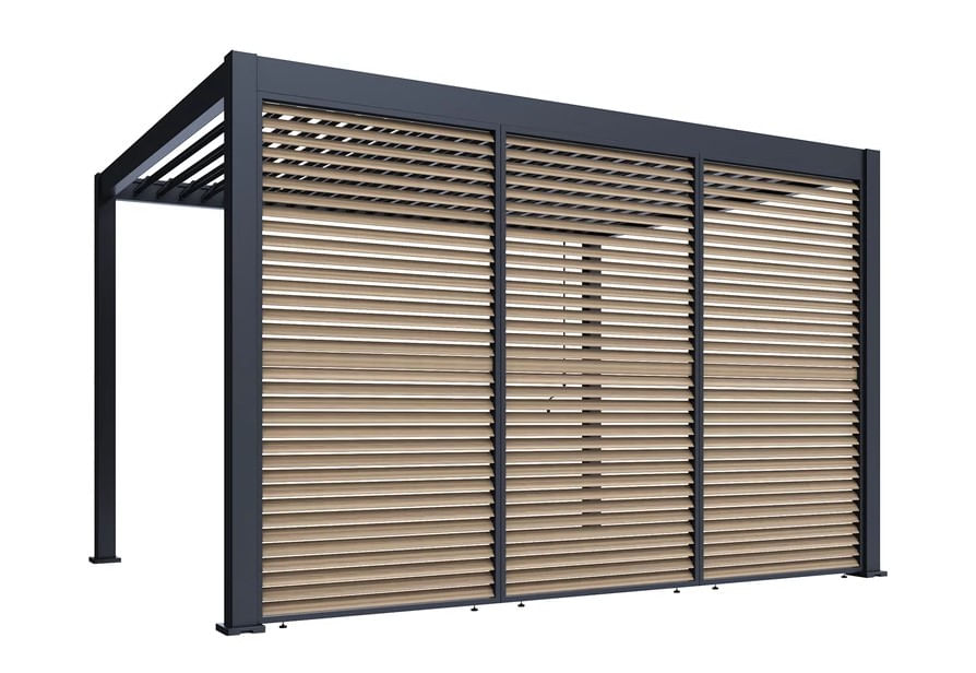 Panou fix pentru umbrire, cu lamele rotative, 1.3 m, UnicSpot - 1 | YEO