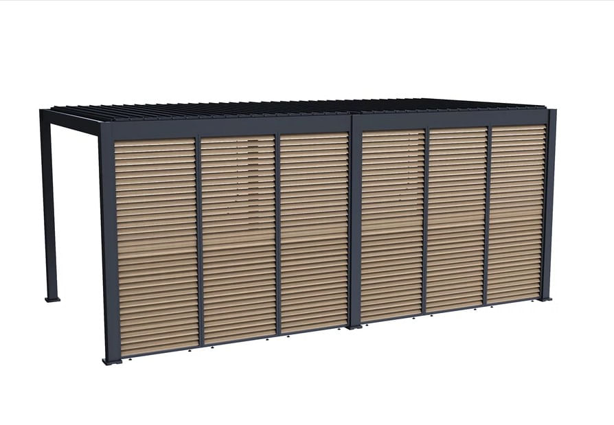 Panou fix pentru umbrire, cu lamele rotative, 1 m, UnicSpot - 1 | YEO