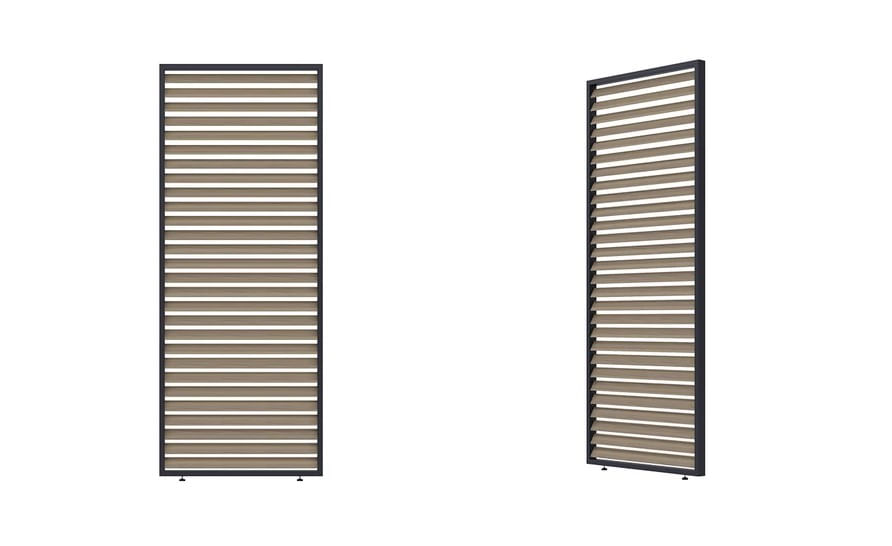 Panou fix pentru umbrire, cu lamele rotative, 1 m, UnicSpot - 2 | YEO