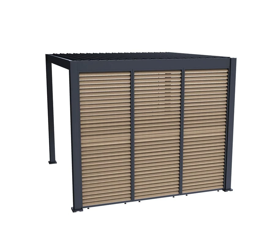 Panou fix pentru umbrire, cu lamele rotative, 1 m, UnicSpot - 3 | YEO