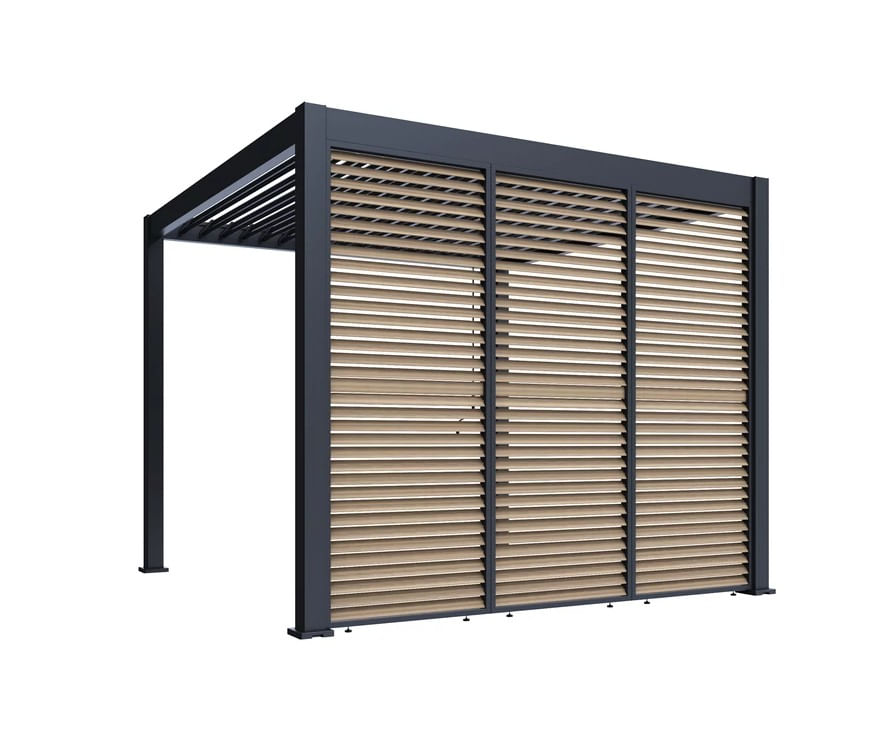 Panou fix pentru umbrire, cu lamele rotative, 1 m, UnicSpot - 4 | YEO