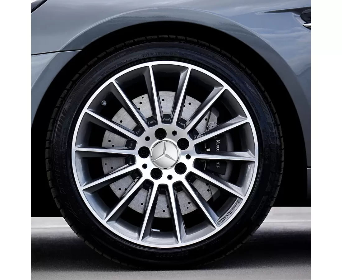 Set 4 Capace jante aliaj Mercedes Benz 70mm - 75mm Gri - imagine 5