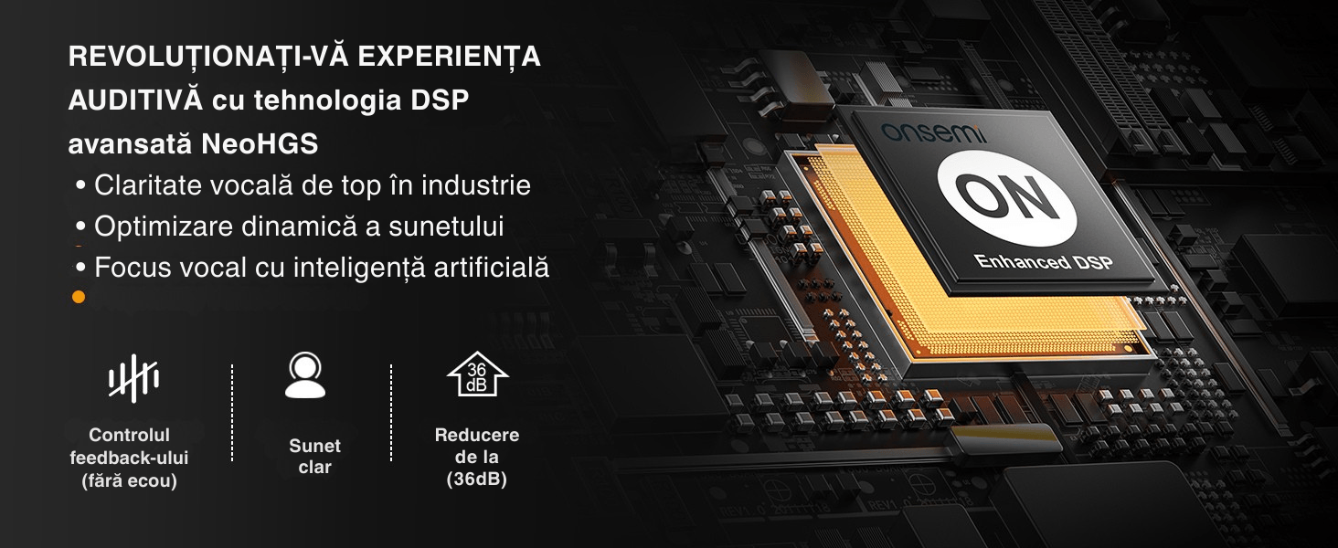 Aparat Auditiv Digital x2 NeoHGS Premium, Sunet Clar, Fara Ecou, Incarcare Rapida, Bluetooth, de Ultima Generatie - imagine 9