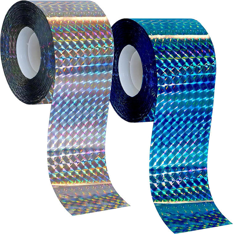 Set 2 x Banda reflectorizanta pentru a tine la distanta pasari, vrabii, porumbei, pescarusi etc