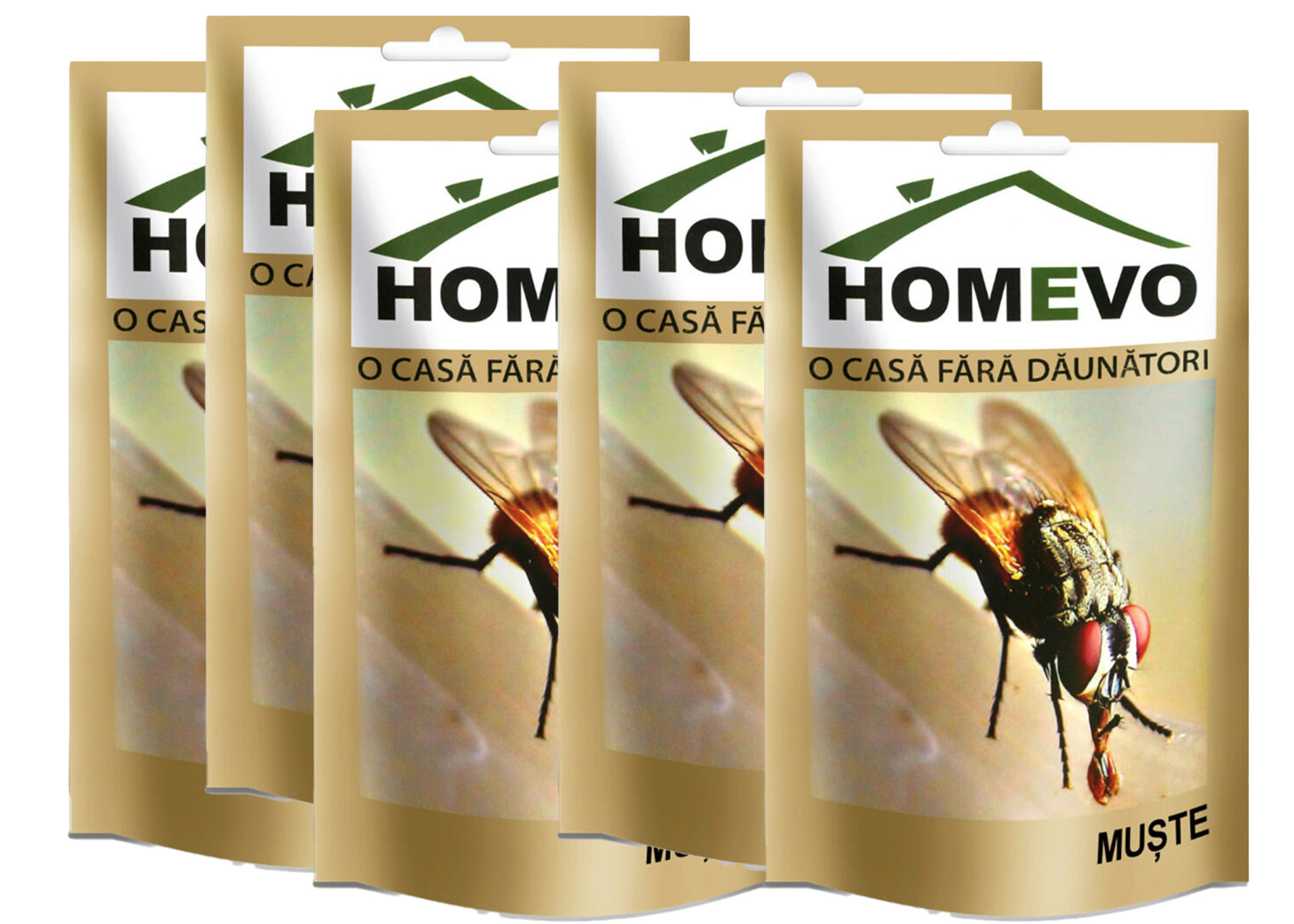 Set 5 x Solutie anti muste HomEvo 4 ml - 5 x 2 litrii solutie aplicabila
