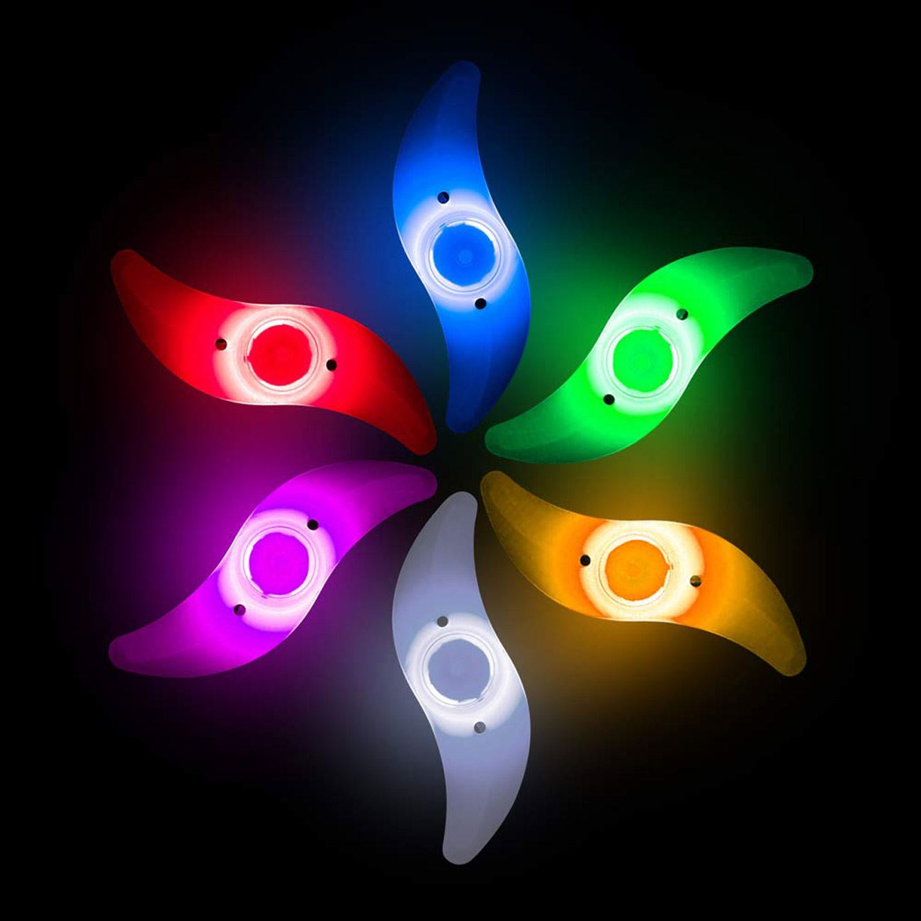 Lumini roti bicicleta, model led, multicolor, rezistent la apa, lungime 12.5cm - 2 | YEO