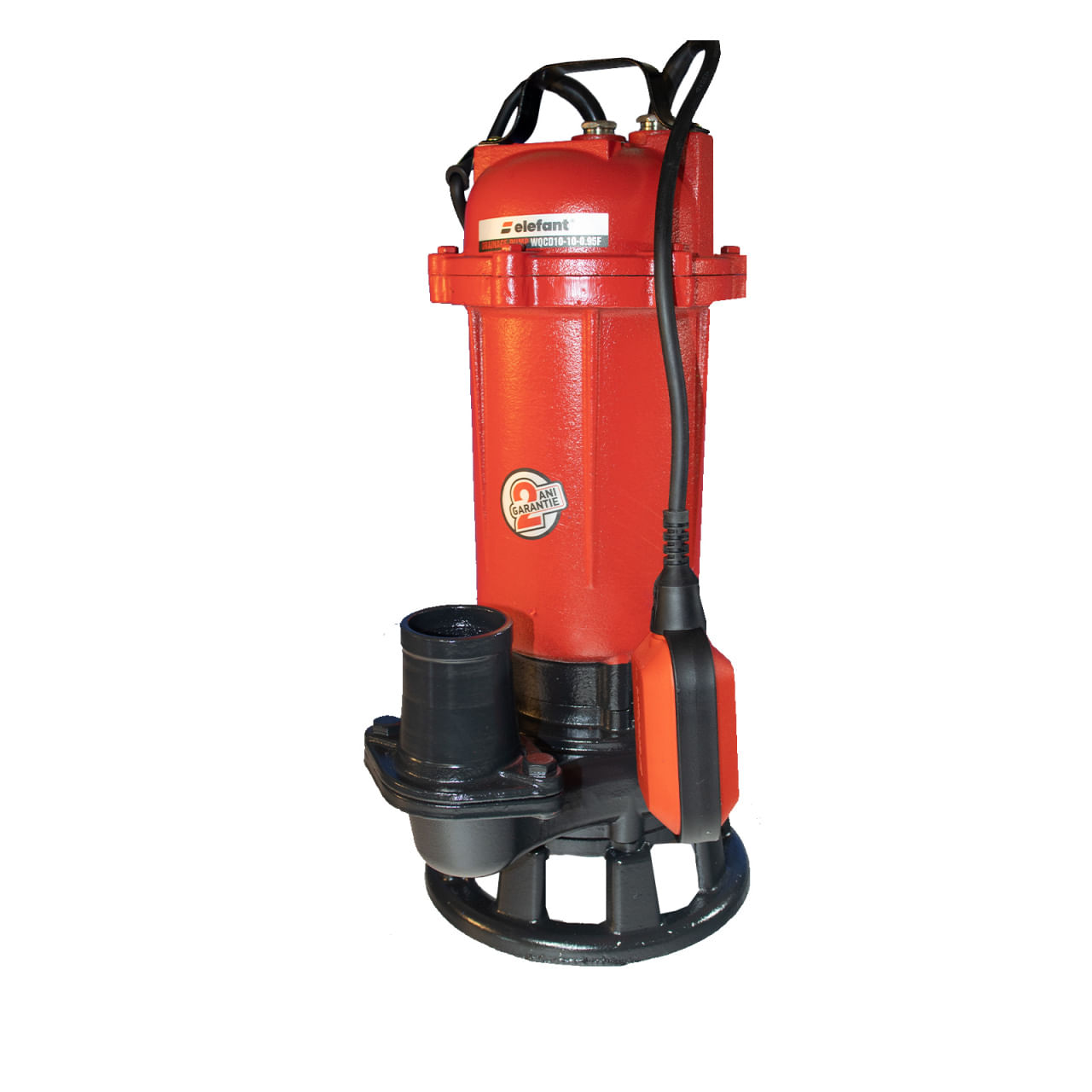 Pompa drenaj submersibila monoetajata Elefant WQCD10-10-0.95F , 750 W , 2850 rot / min , cu tocator — imaginea 3