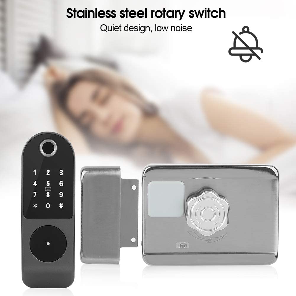 Incuietoare inteligenta Smart, waterproof, deblocare cu amprenta, parola, card APP bluetooth, cheie, pentru usa exterior - 2 | YEO