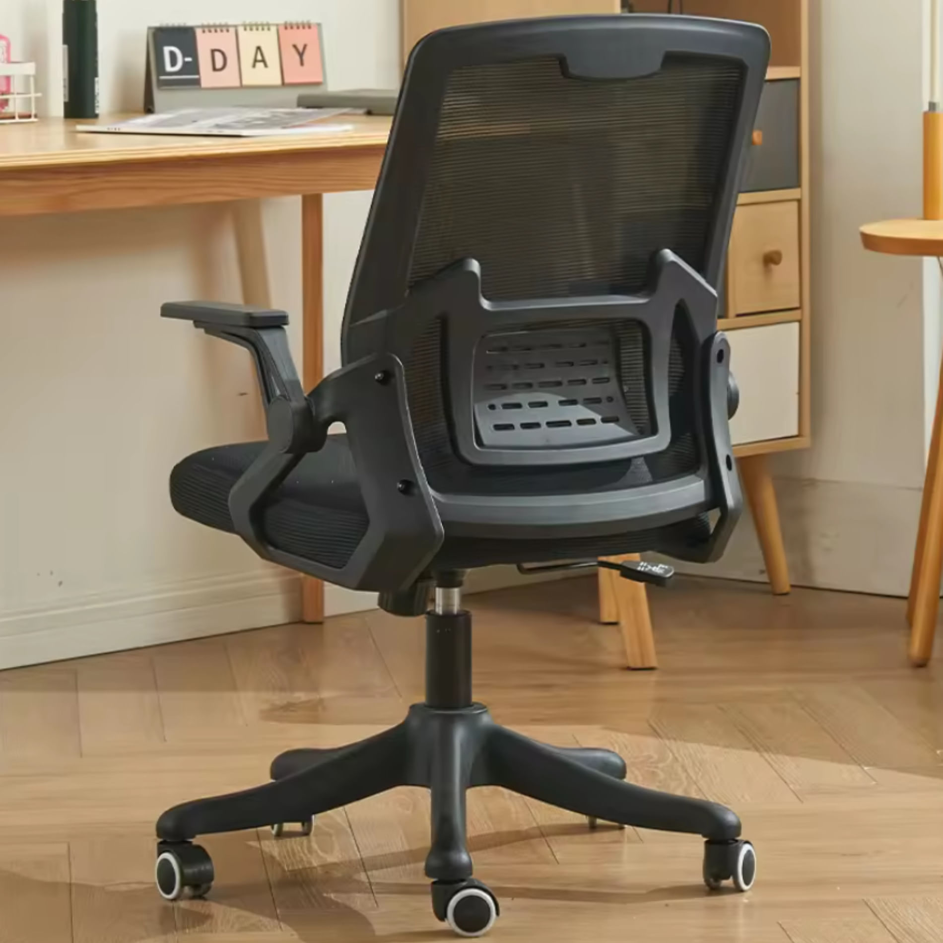 Scaun reglabil pentru Birou sau Gaming Ergonomic negru cu tetiera reglabila 2D - imagine 10