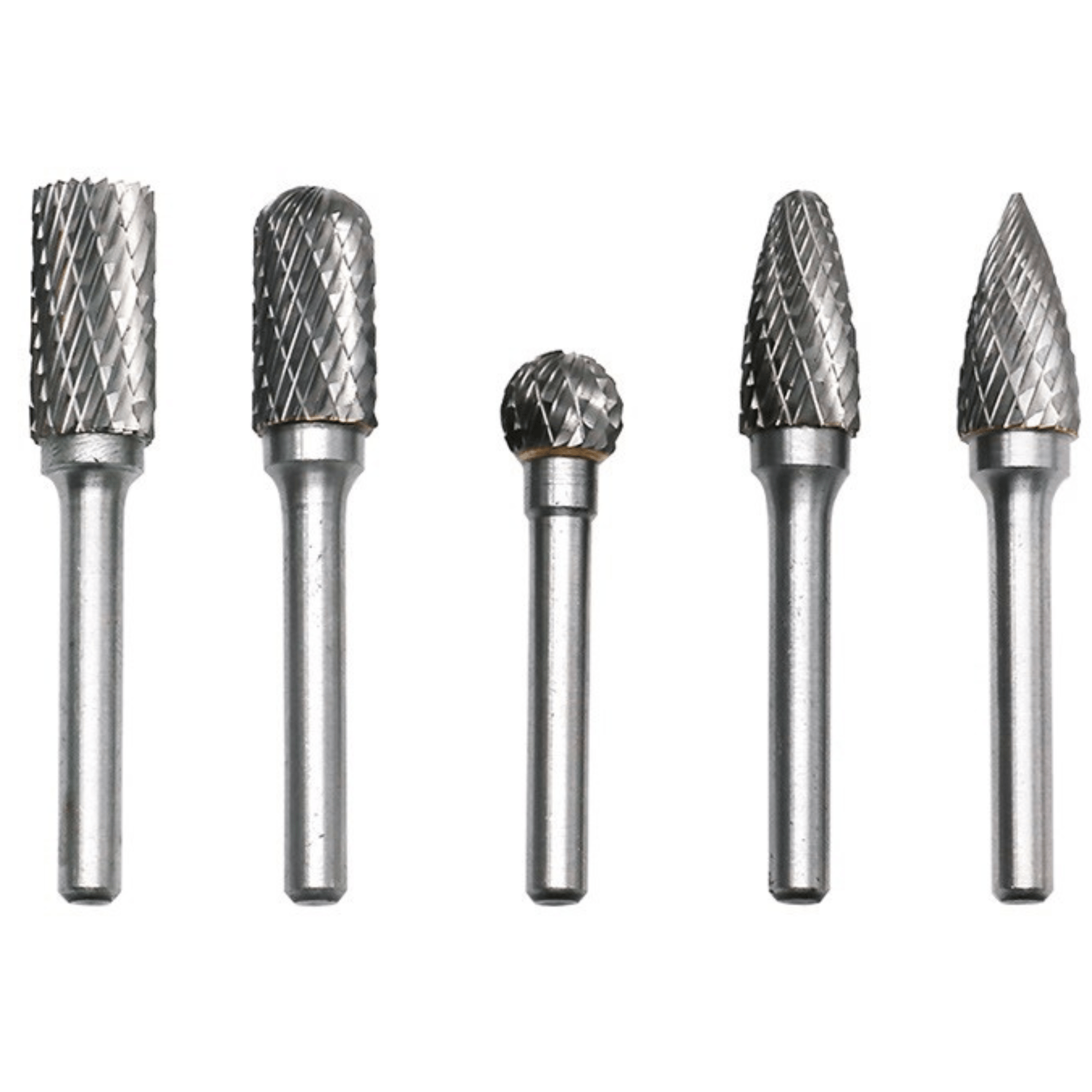 Trusa 5 Freze Biax de Carbura din Otel Tungsten pentru Metal, Lemn si altele, Diamentru Varf 12 mm si Tija Prindere 6 mm - imagine 2