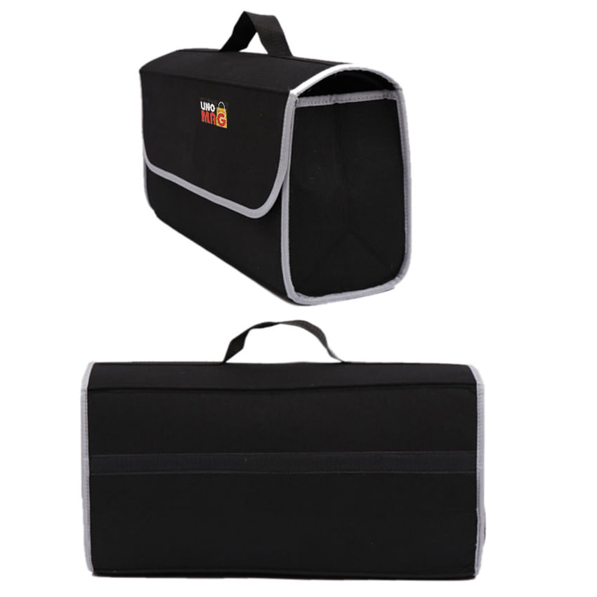 Organizator portbagaj Linomag®, Prevazut cu banda velcro pentru fixare, 50x24x17cm, Negru