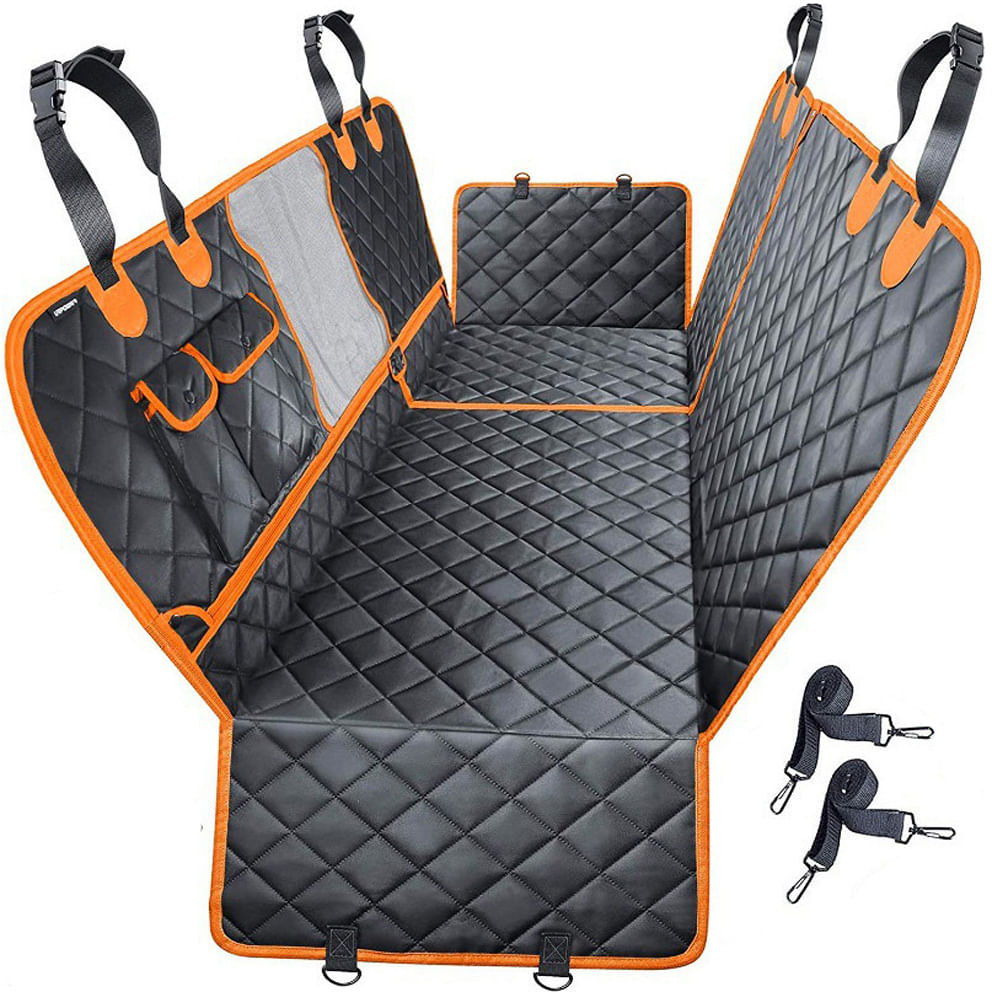 Husa auto de protectie pentru transport animale, Linomag®, pentru caini si pisici, Impermeabila, Negru, 147 x 137 cm - 3 | YEO