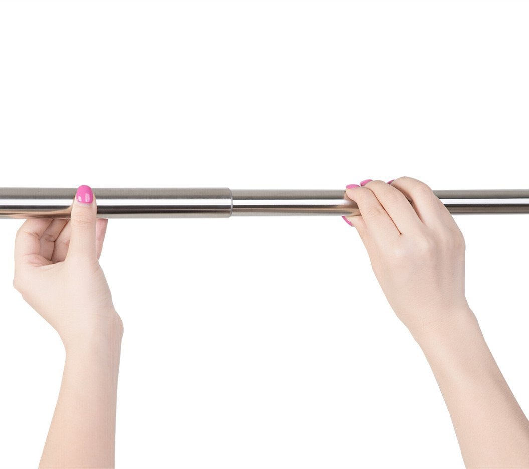 Bara perdea dus, extensibila 75-125 cm, fixare rapida cu ventuze
