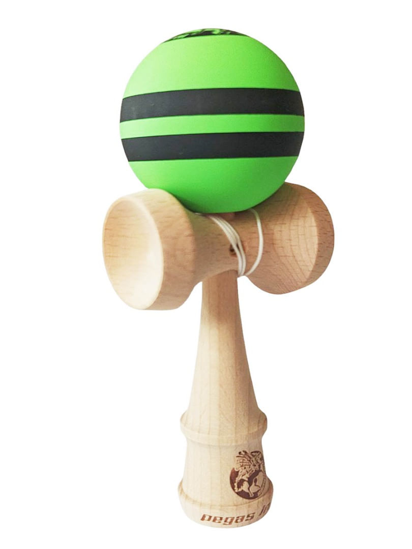 Kendama profesionala, Bila din lemn cu strat de silicon, Samurai + Sticker pentru telefon, 56KD