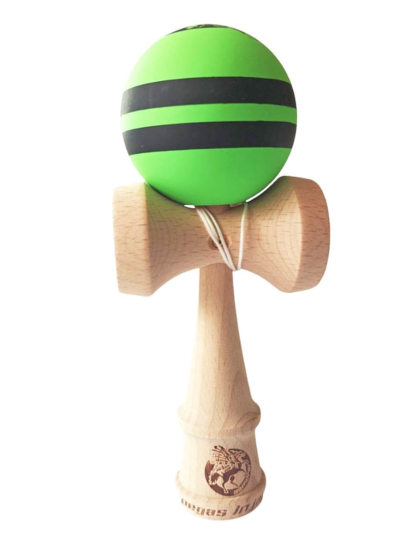 Kendama profesionala, Bila din lemn cu strat de silicon, Samurai + Sticker pentru telefon, 56KD - 3 | YEO