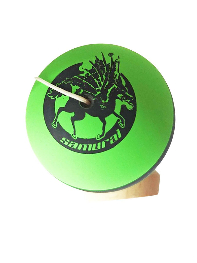 Kendama profesionala, Bila din lemn cu strat de silicon, Samurai + Sticker pentru telefon, 56KD - 4 | YEO