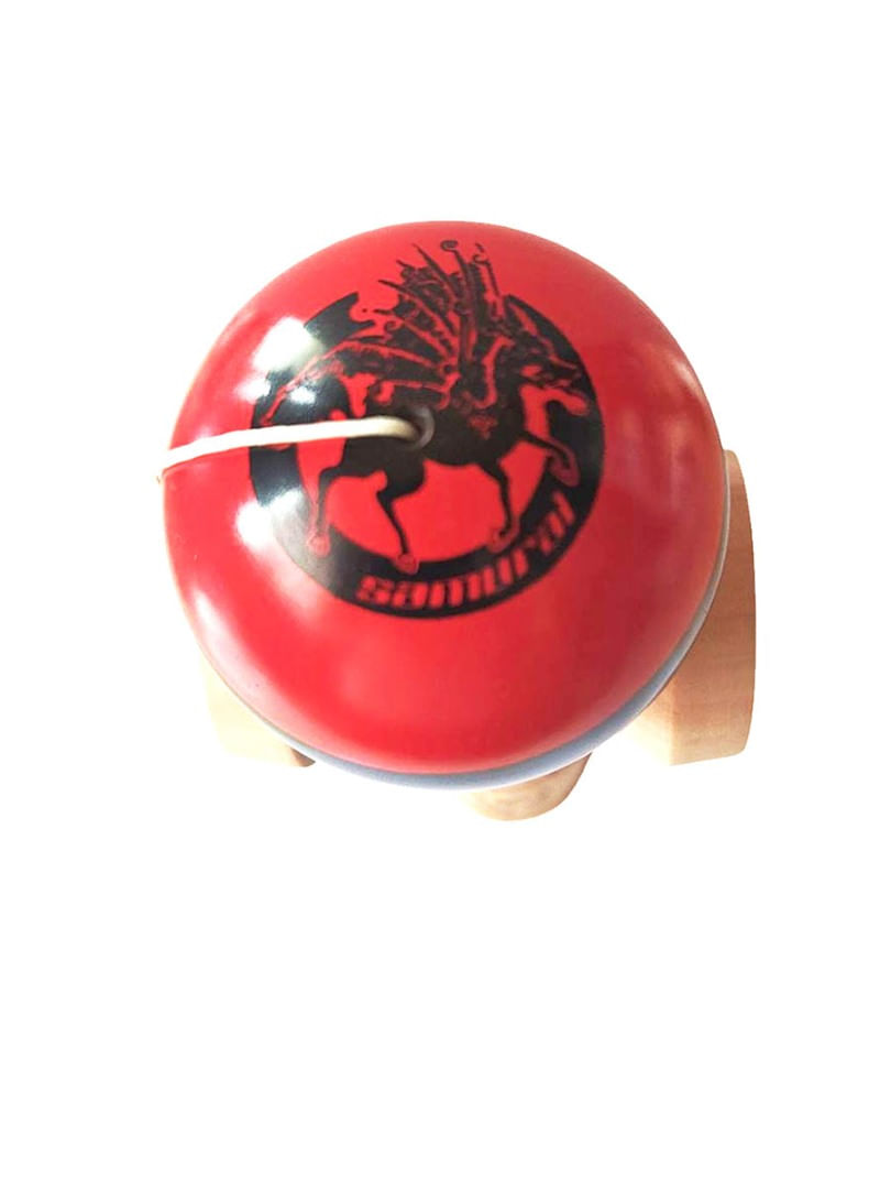 Kendama profesionala, Bila din lemn, Samurai + Sticker pentru telefon, 55KD - 3 | YEO