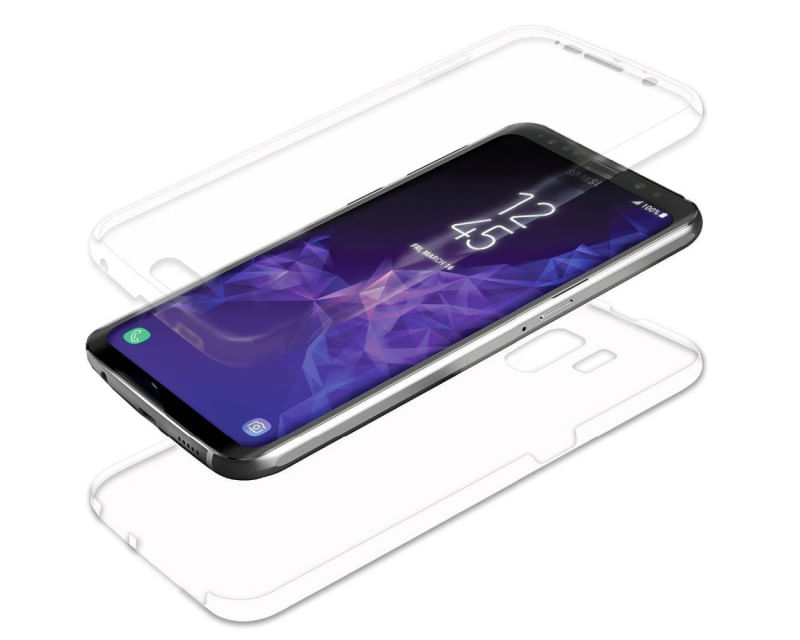Husa 360 Grade Full cover silicon transparent, fata plus spate compatibila cu Samsung Galaxy S9 - 1 | YEO
