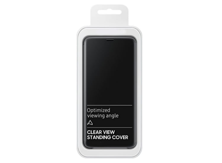 Husa Protectie Flip Cover, Clear View, Mirror, Stand, compatibila cu Samsung Galaxy S9 Plus, Negru, PlanetPhone® - 3 | YEO