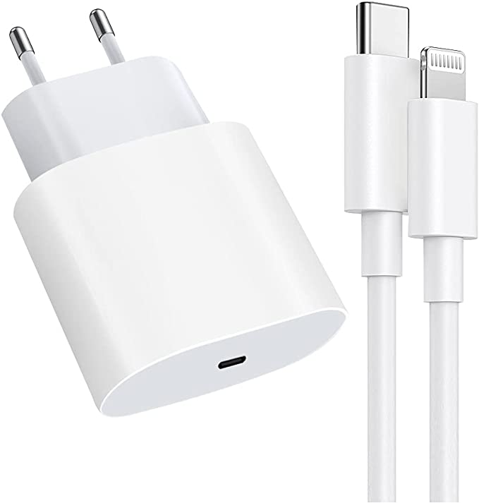 Incarcator fast charge compatibil cu iPhone, 20W PD Type C cu cablu USB C Lightning de 1 metru - 1 | YEO