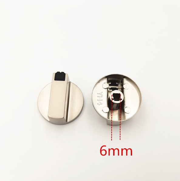 Set 4 butoane aragaz universal, aliaj zinc, 6mm, 39mm * 18mm - imagine 2