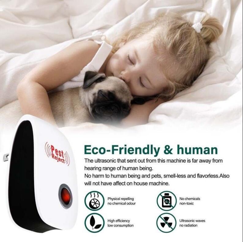 Aparat anti Daunatori Ultrasonic pentru gandaci, muste, tantari, furnici, paianjeni, soareci, Ultrasonic Pest Reject — imaginea 3