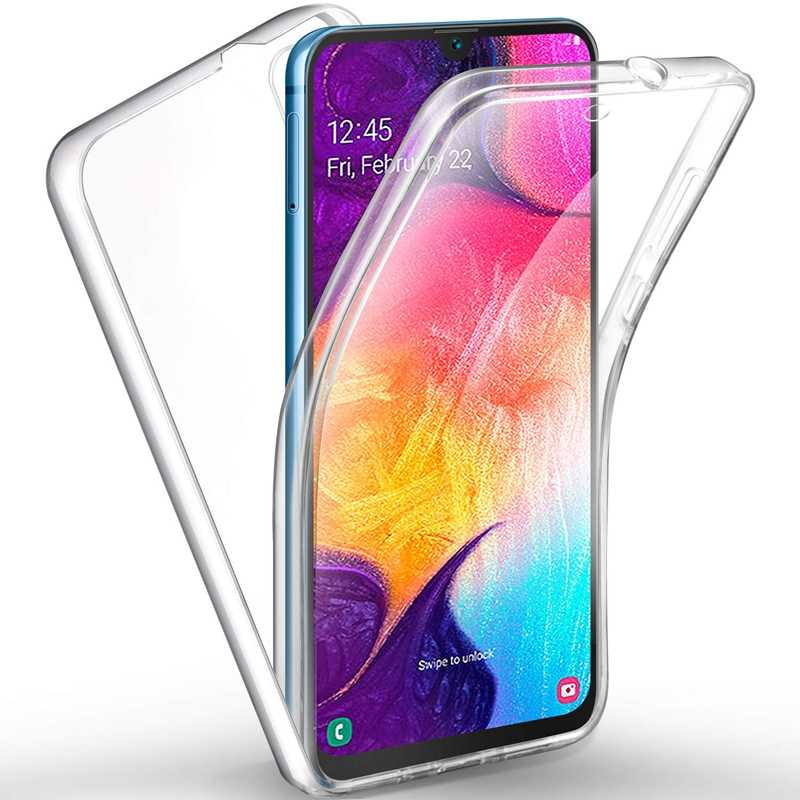 Husa TPU 360 (fata + spate) pentru Samsung Galaxy A20E, Transparent
