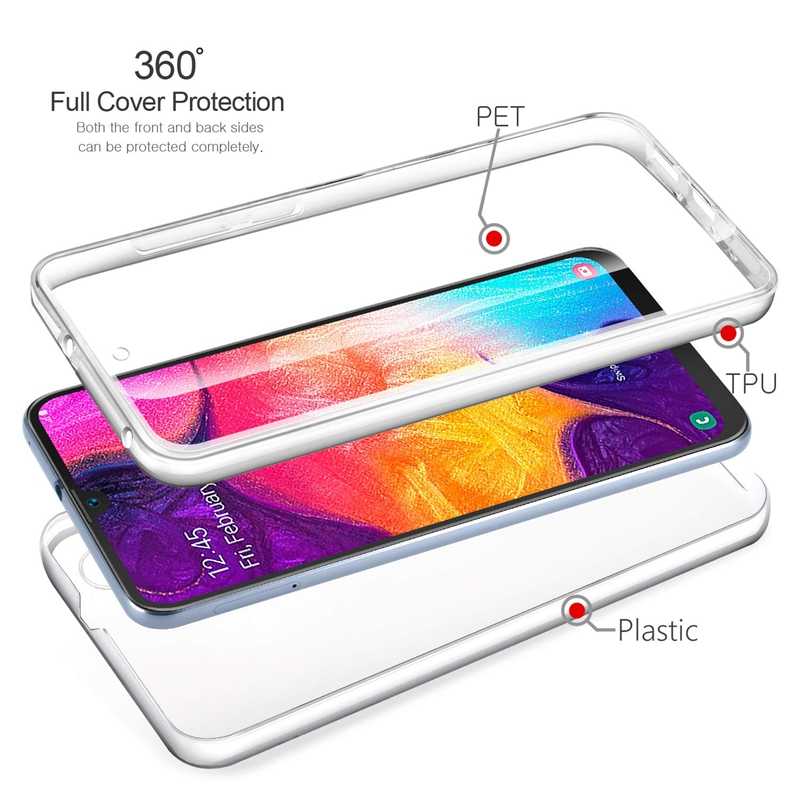 Husa TPU 360 (fata + spate) pentru Samsung Galaxy A20E, Transparent - 3 | YEO