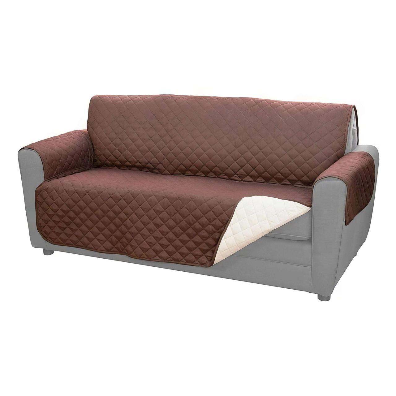Husa canapea protectie animale, Pentru Catel si Pisica, 140 cm x 170 cm, Poliester, Doua Fete, Crem