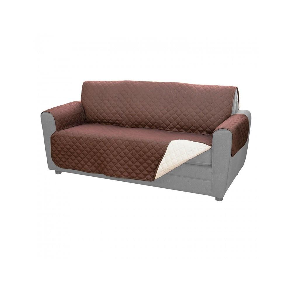 Husa Canapea 3 Locuri Protectie Dubla Reversibila din Poliester, Dimensiuni Adaptabile, Usor de Intretinut