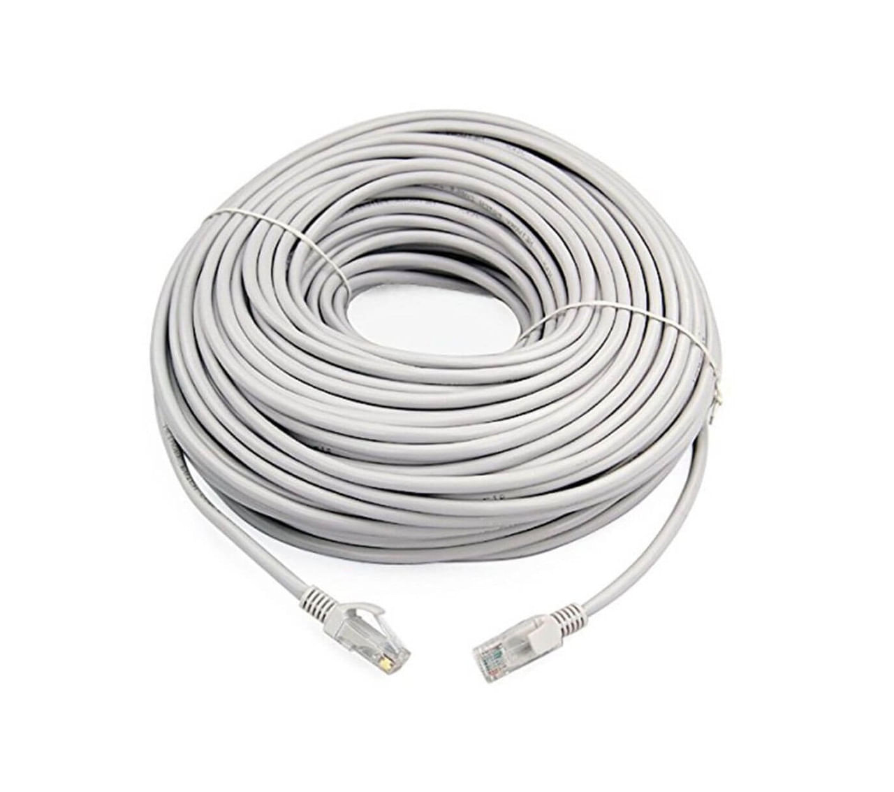 Cablu UTP Retea, Gri, Ethernet Cat 5e, 30m Lungime, Conector RJ45