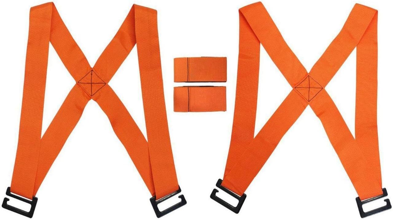 Set curele ridicare si transport, Nylon, Portocaliu — imaginea 2