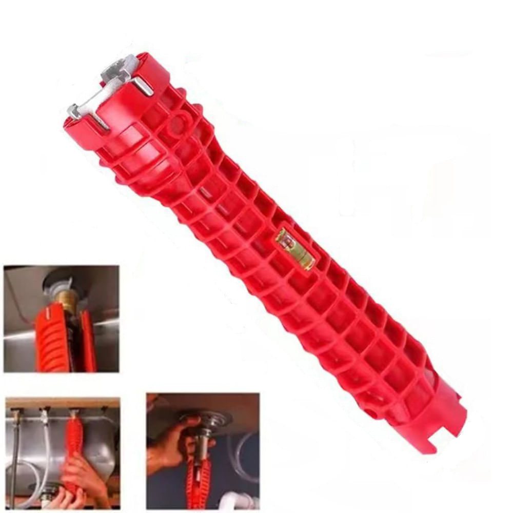 Cheie conducte de apa, ABS, 25 cm, Rosu — imaginea 2