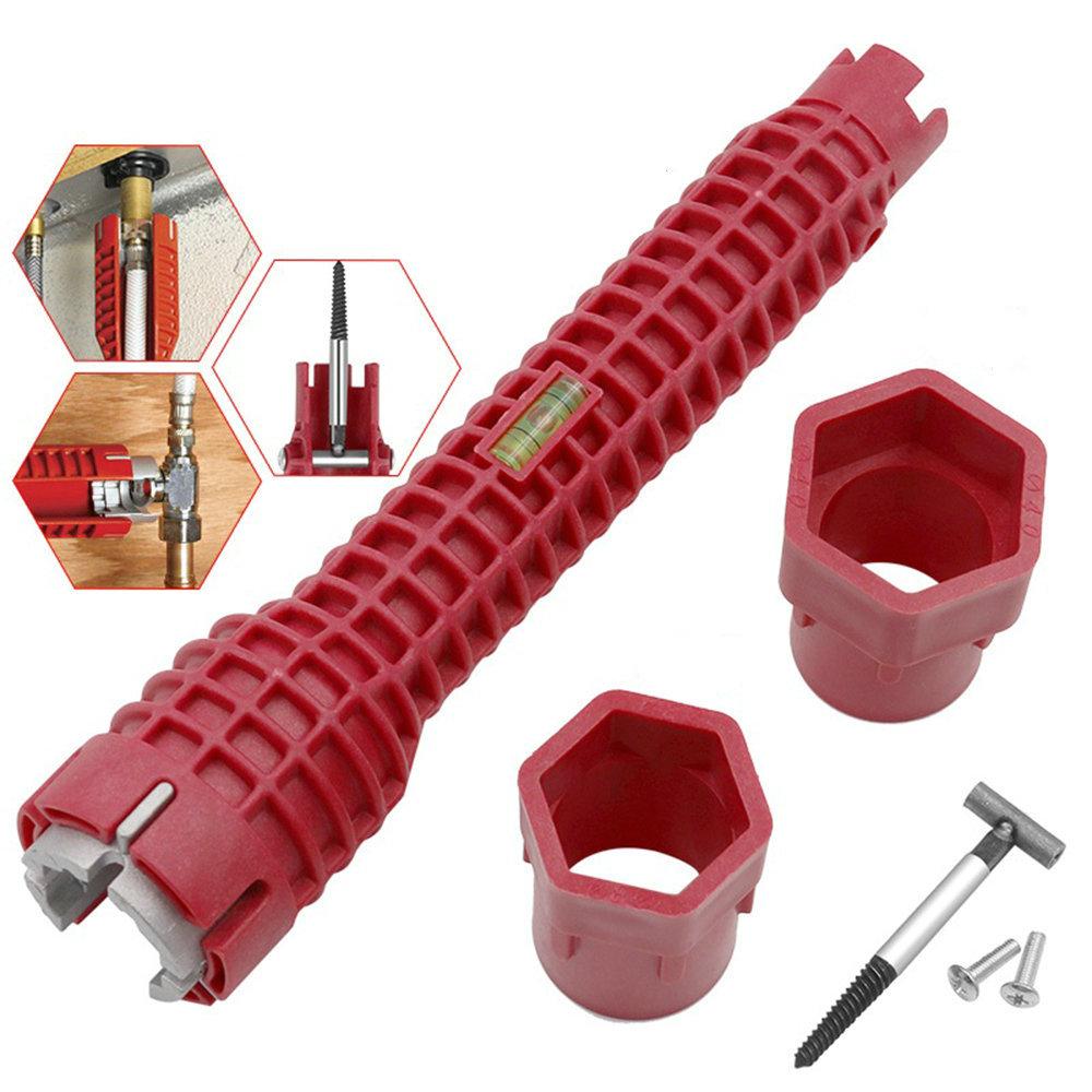 Cheie instalatii sanitare, ABS, 26x5.2 cm, Rosu — imaginea 2