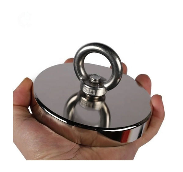 Magnet neodim oala D120 mm crlig inelar rotativ magnet fishing 480kg