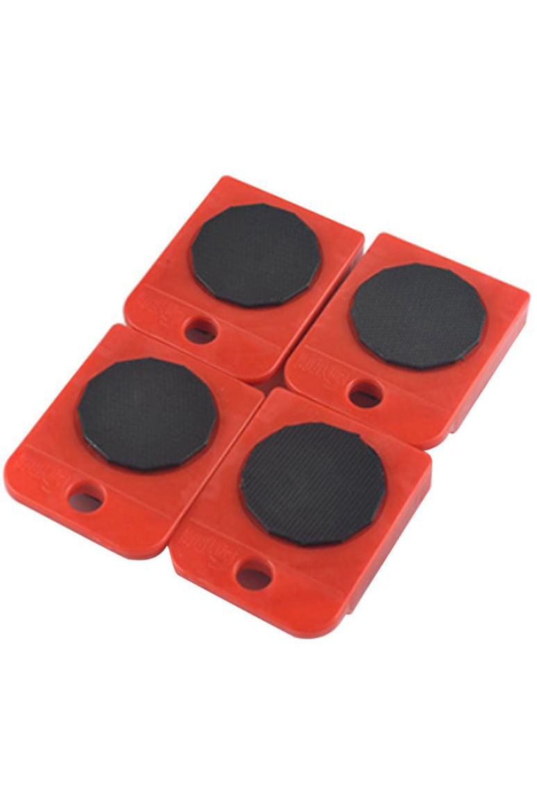 Set StrongPunch pentru mutat obliecte pana la 150 kg, 5 piese, cu 4 role a cate 8 roti si 1 cric pentru — imaginea 2