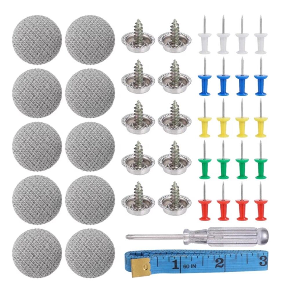 Set de 60 capse pentru reparat plafon auto, usor de instalat, gri