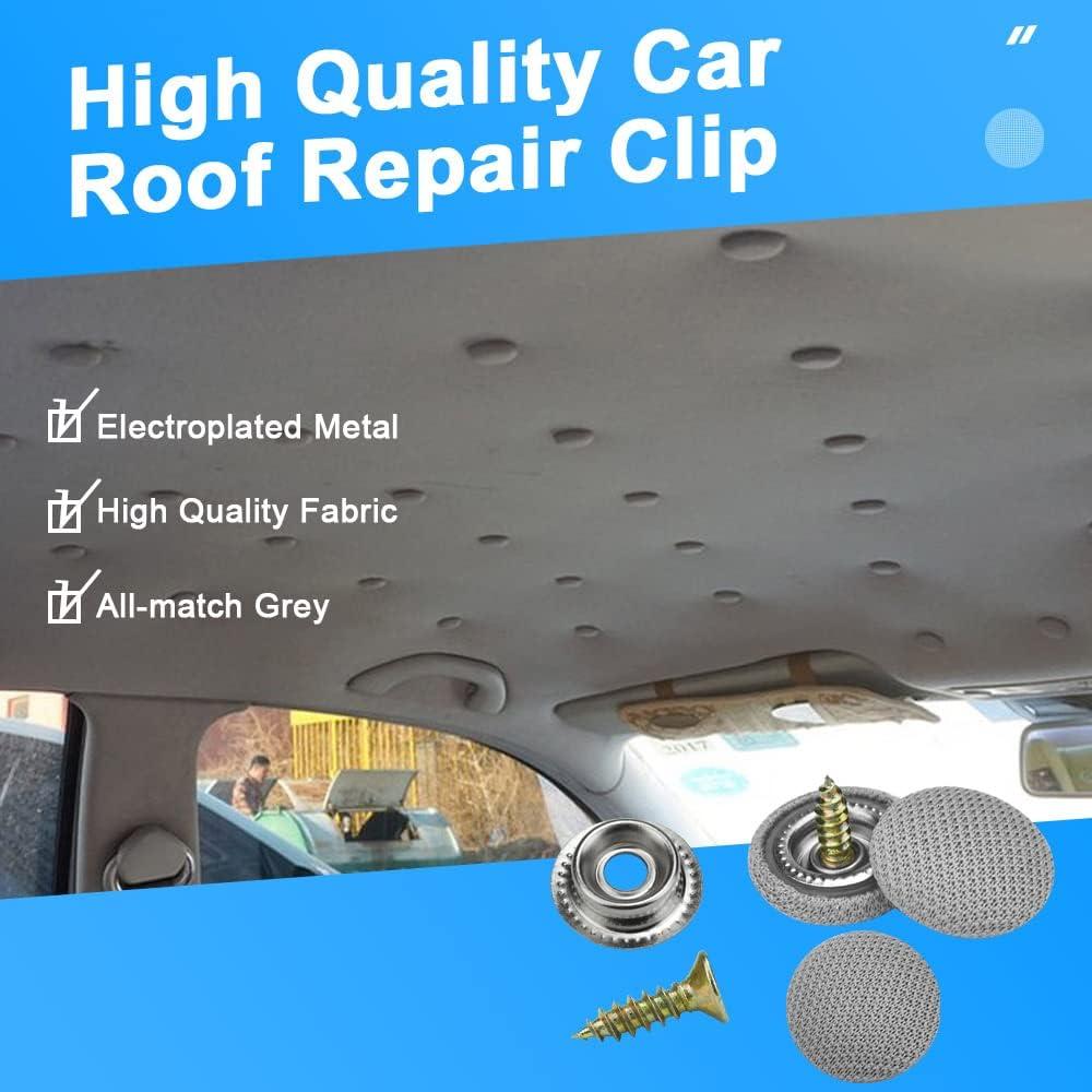 Kit 30 nituri universale tip butoni, capse reparare plafon auto, fixare a panzei cu stifturi, set compatibil - 2 | YEO