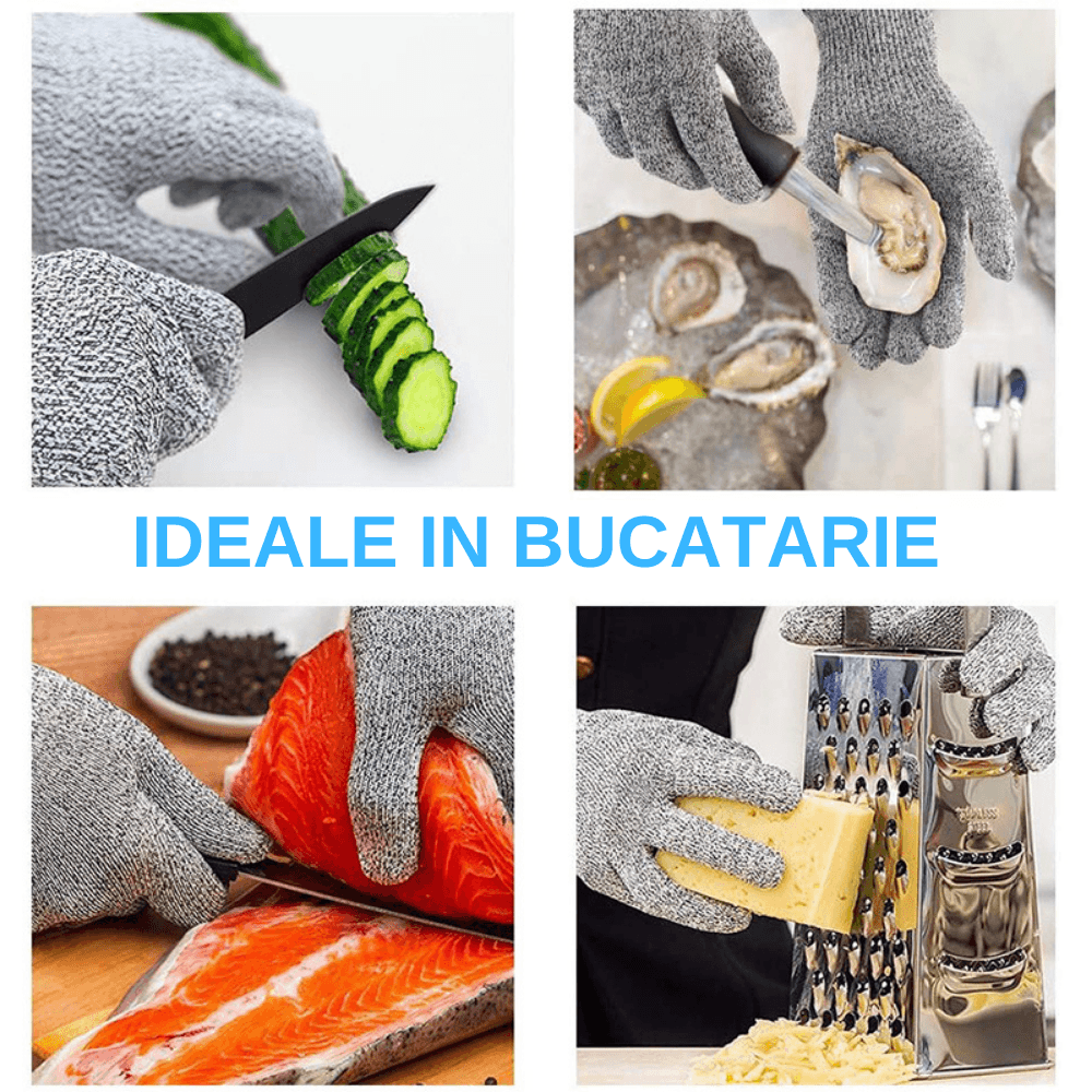 Manusi Profesionale de Protectie Anti-Taiere, HPPE, Gradul 5 de Protective, Pentru Bucatarie, Macelarie, - imagine 4