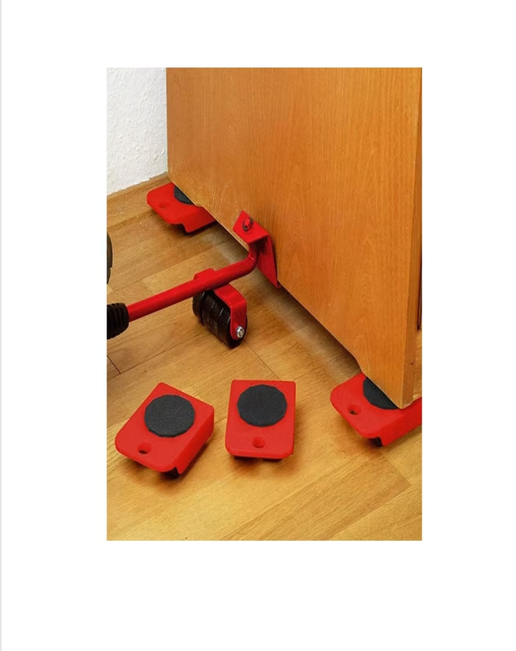 Set transportat si ridicat mobila, 5 piese, rosu-negru — imaginea 5