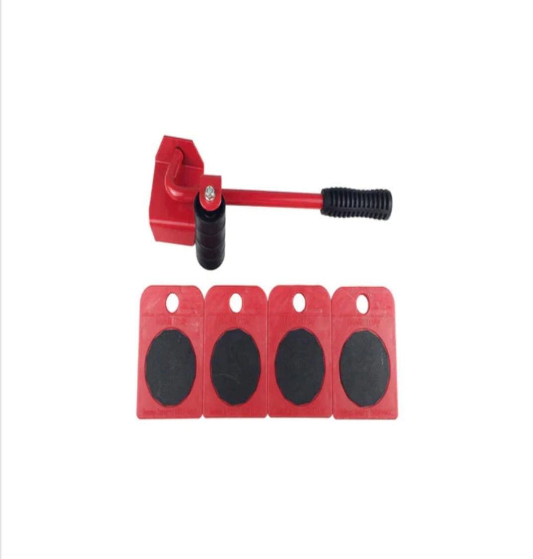 Set transportat si ridicat mobila, 5 piese, rosu-negru — imaginea 6